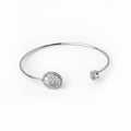 Tree of Life Bangle — Silver