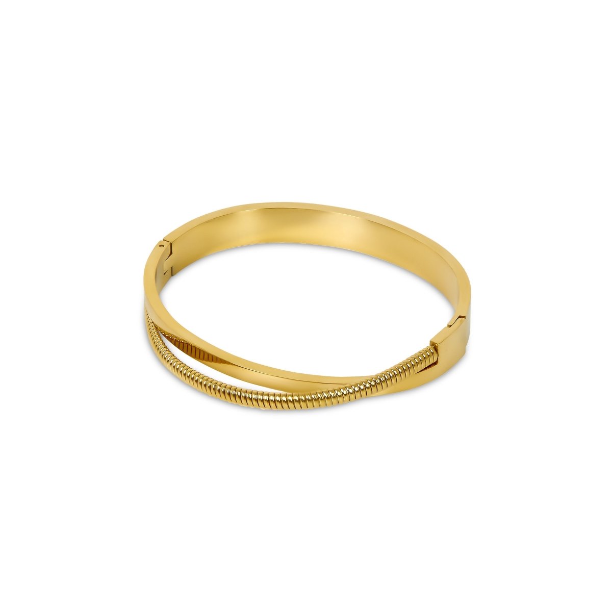 Double Harmonia Bangle — 18k Gold