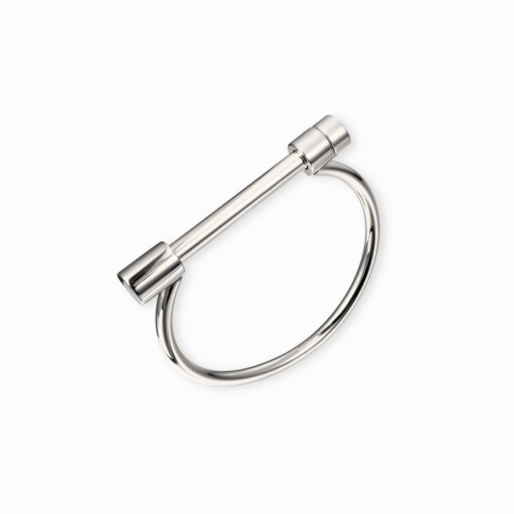 Manguito Parafuso Bangle — Silver