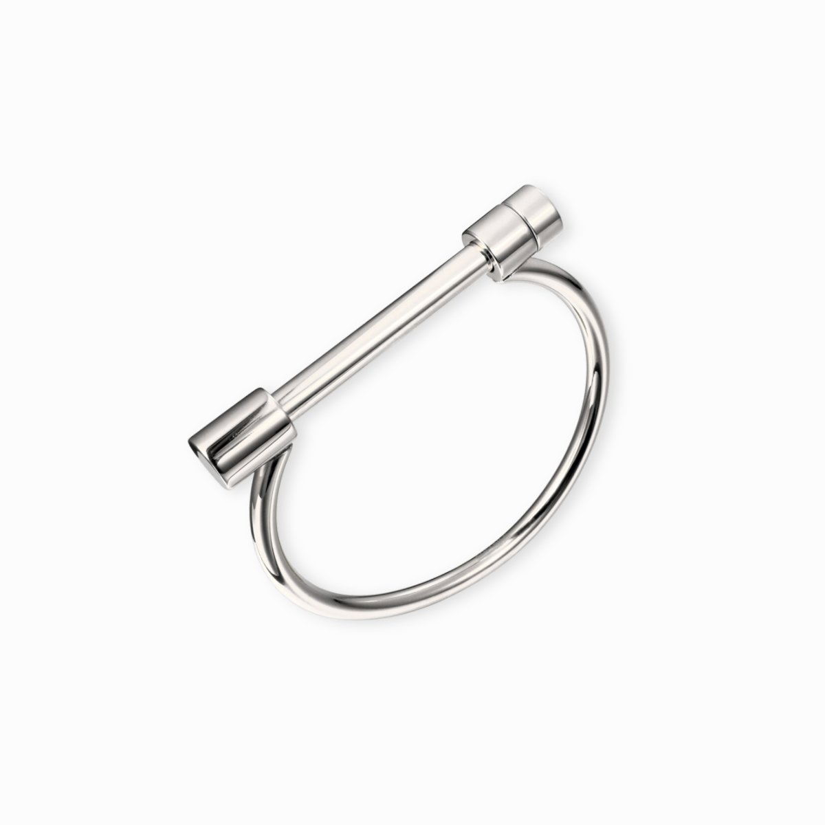 Manguito Parafuso Bangle — Silver