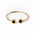 Onyx Bangle — 18k Gold