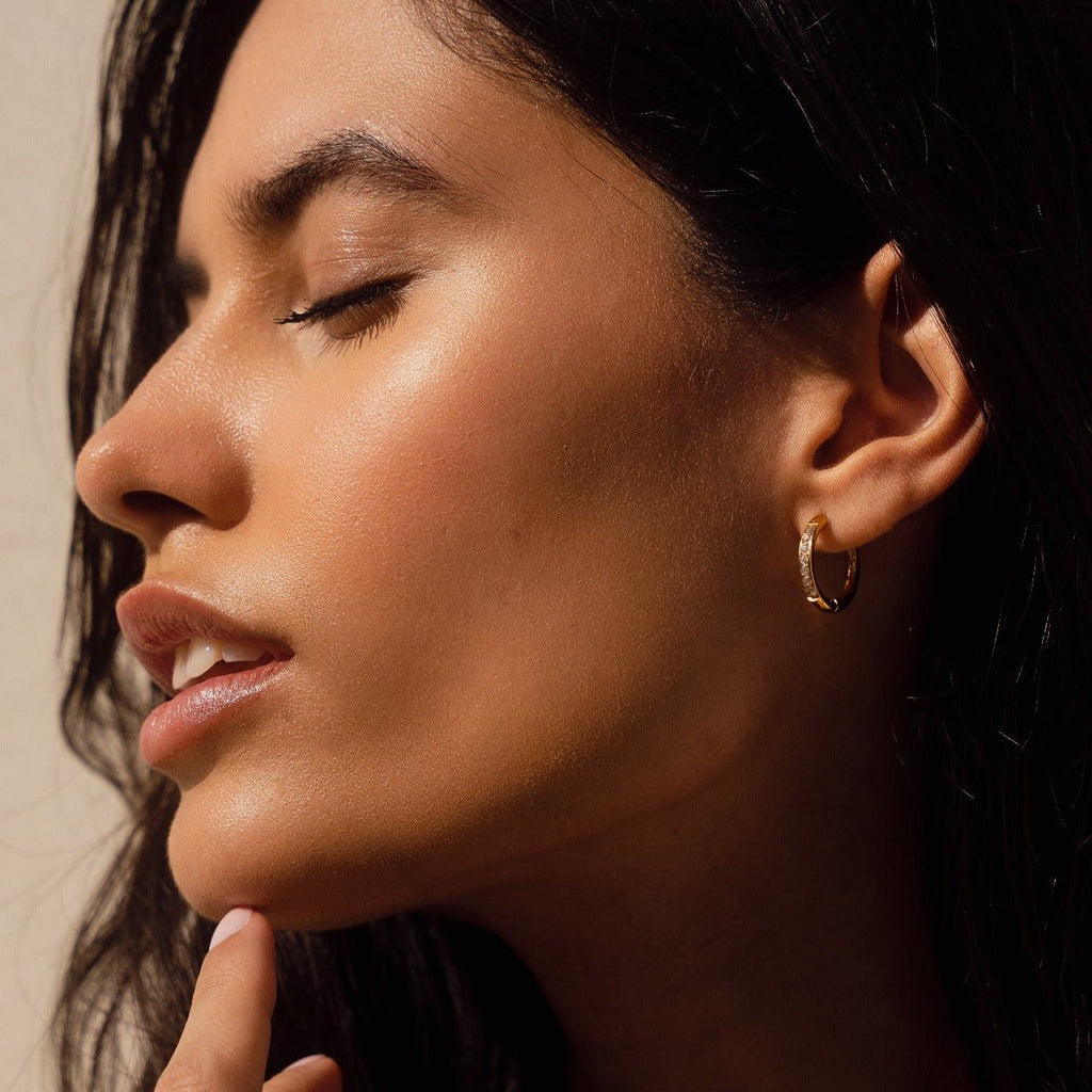 Hoop Arielle Earrings — 18k Gold