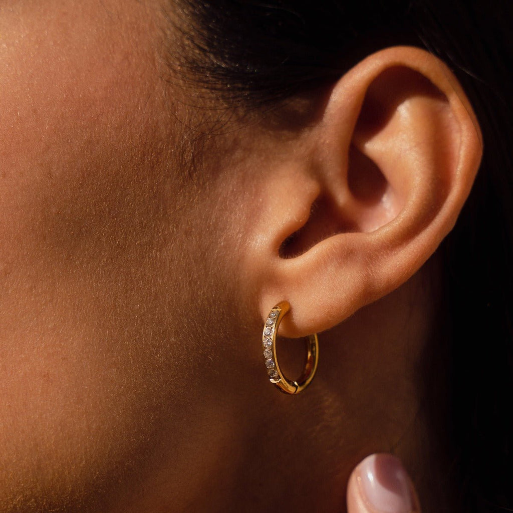 Hoop Arielle Earrings — 18k Gold