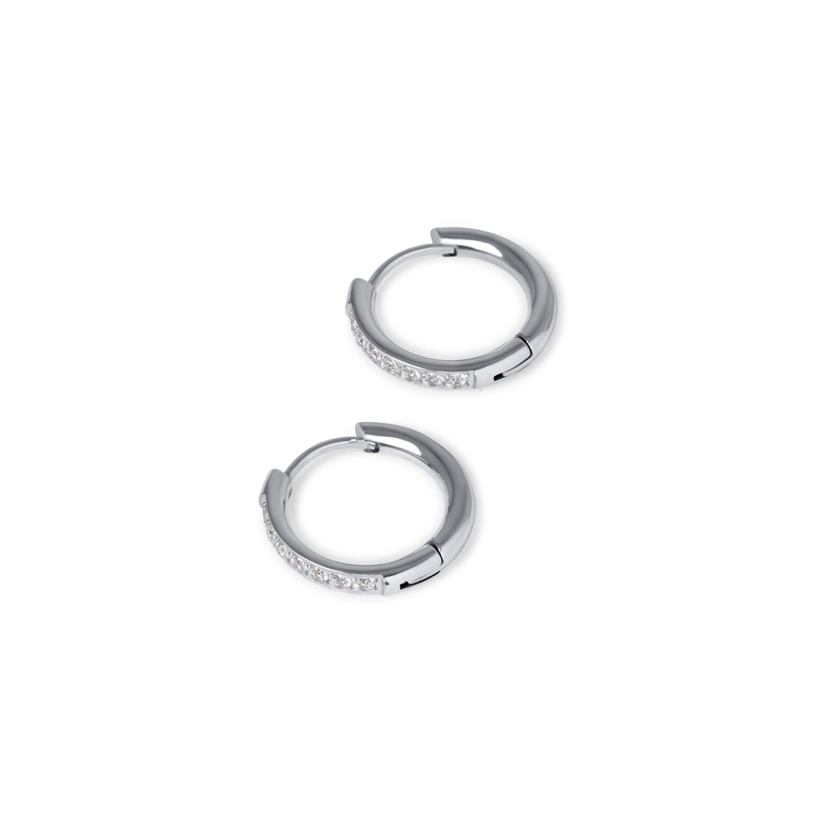 Hoop Arielle Earrings — Silver
