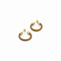 Hoop Isabella Chain Earrings — 18k Gold