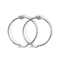 Hoop Knot Central Earrings — Silver