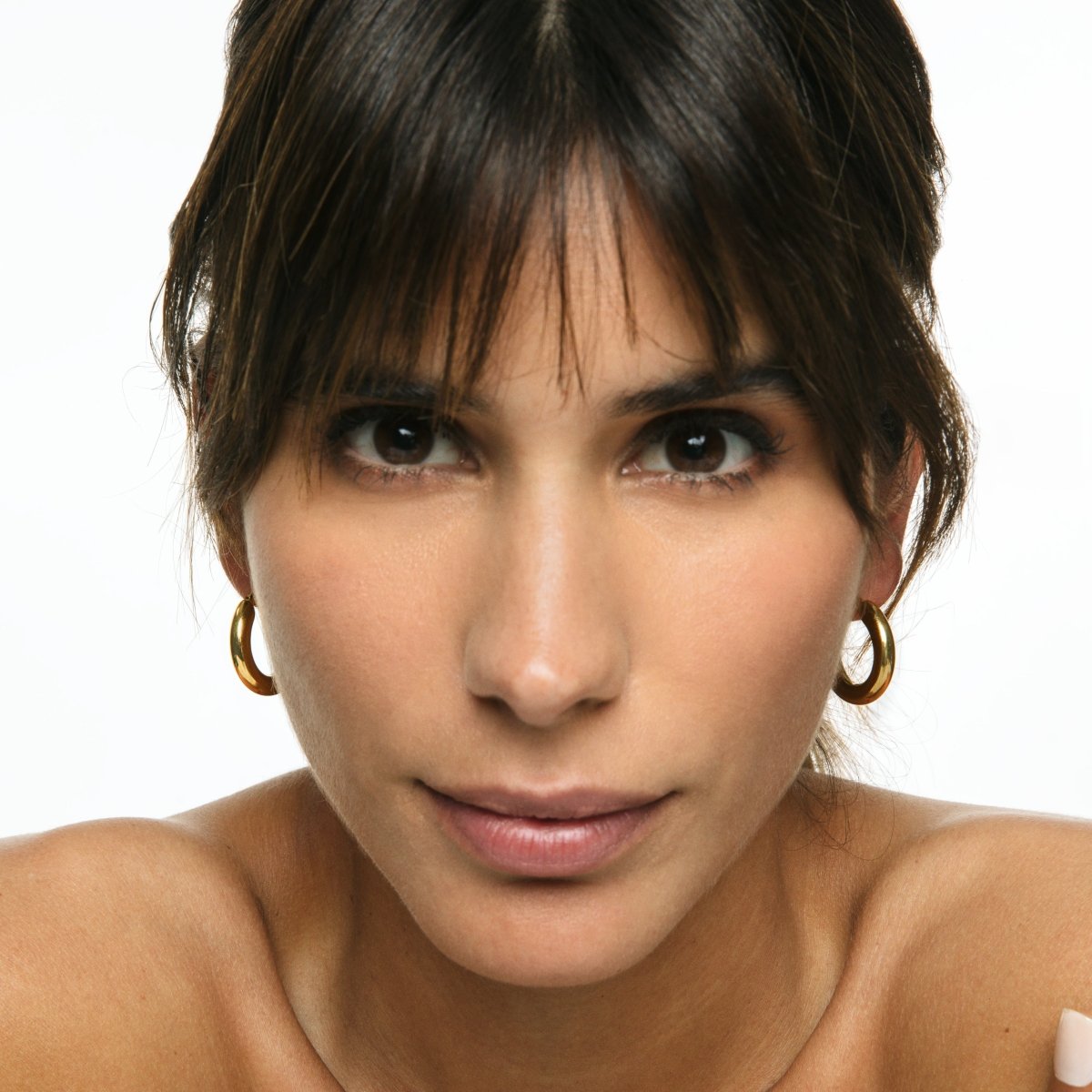 Hoop Tubo Lele M Earrings — 18k Gold