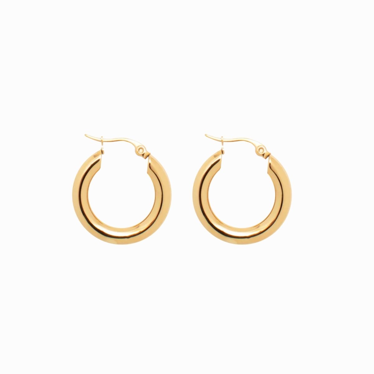 Hoop Tubo Lele M Earrings — 18k Gold