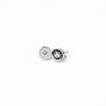 Charm Crystal Stone Earrings — Silver