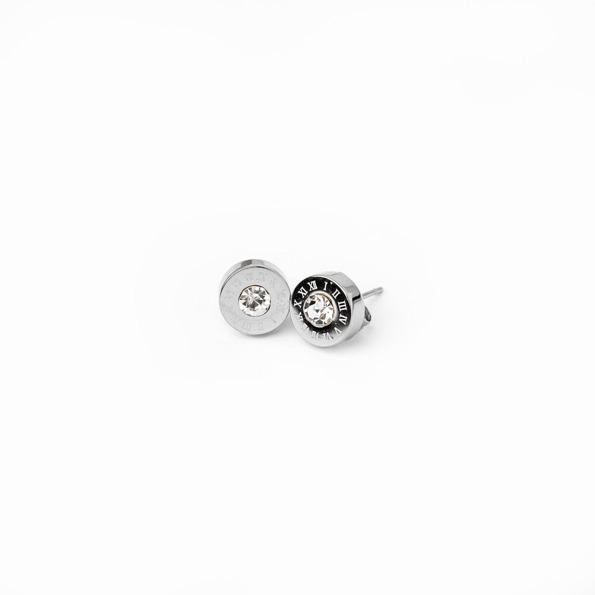 Encanto Stone Cristal Earrings — Silver