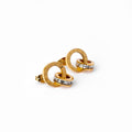 Imperial Stone Crystal Earrings — 18k Gold