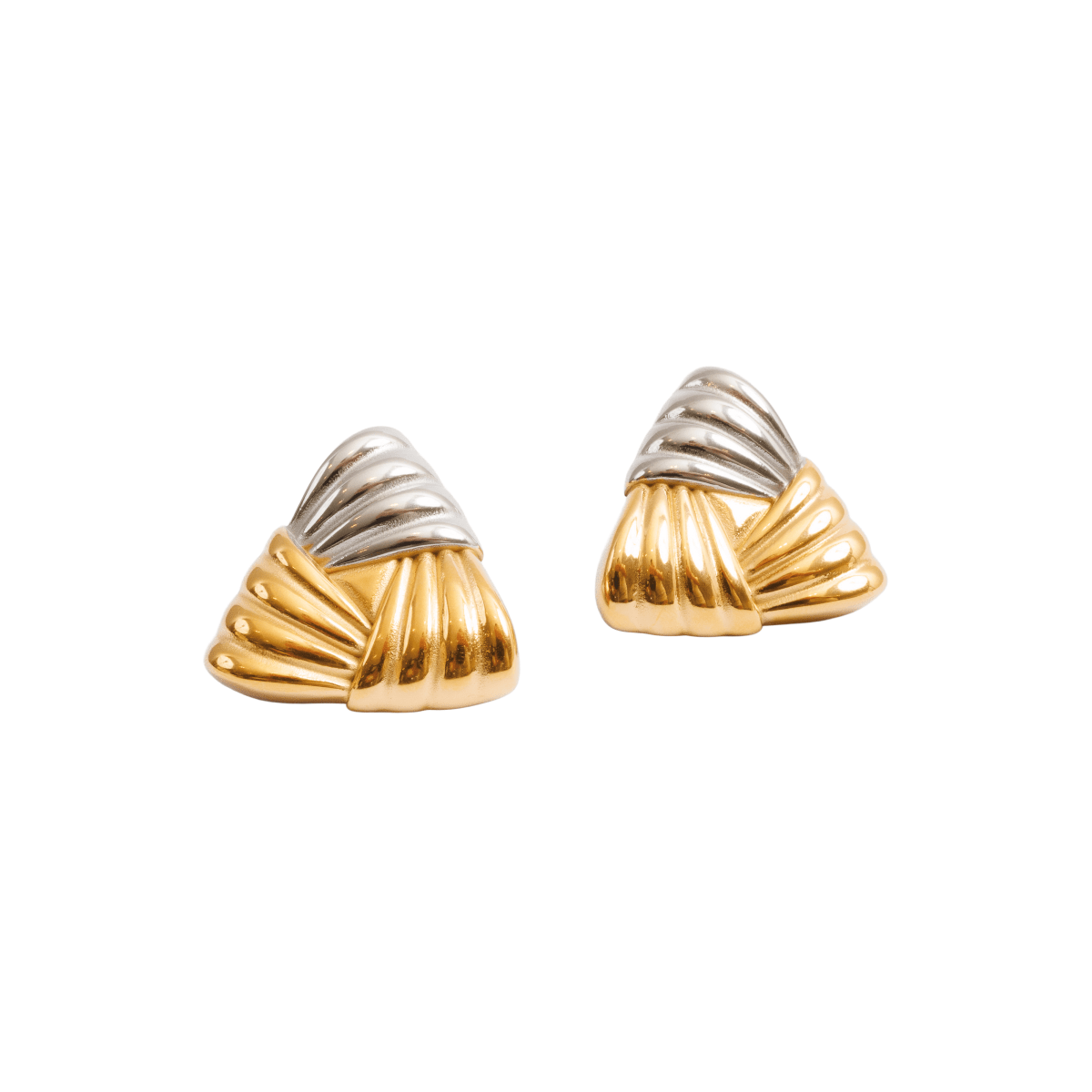 Triad Shine with Mix Banhos Gold & Earrings — Silver