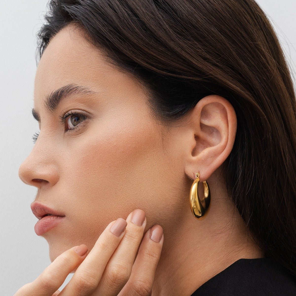 Hoop Bold Eva Earrings — 18k Gold