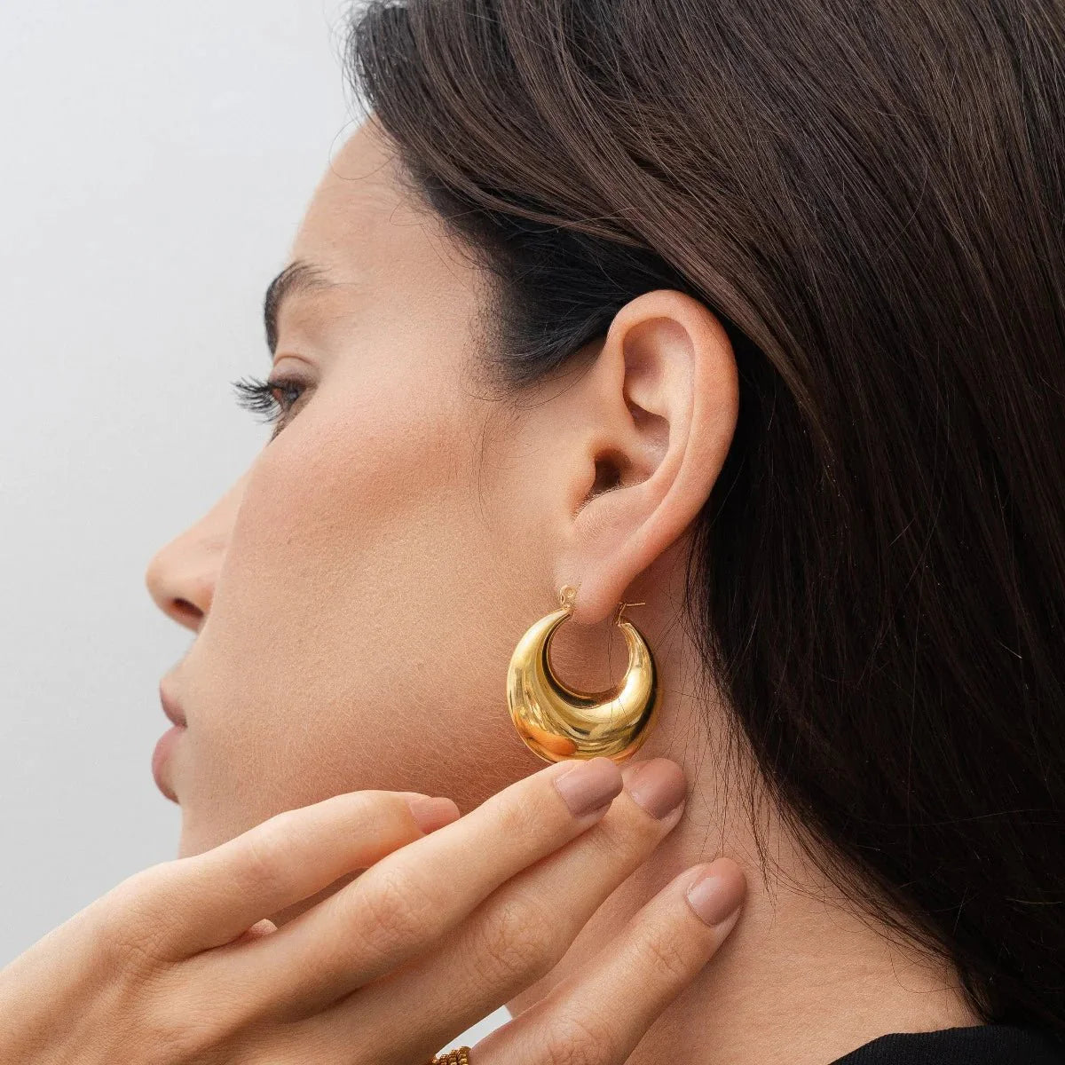 Hoop Bold Eva Earrings — 18k Gold