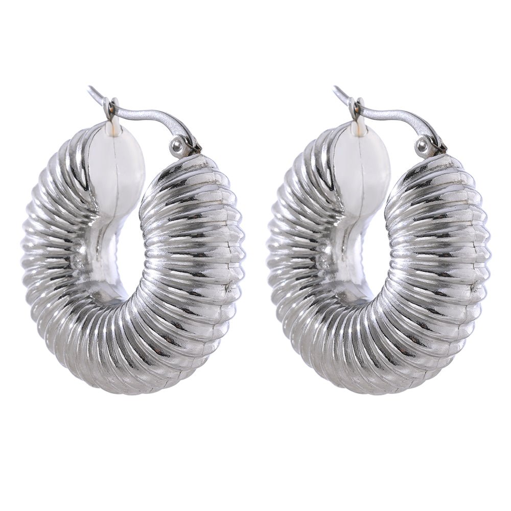 Hoop Bold Ziza Earrings — 18k Gold