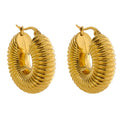 Hoop Bold Ziza Earrings — 18k Gold