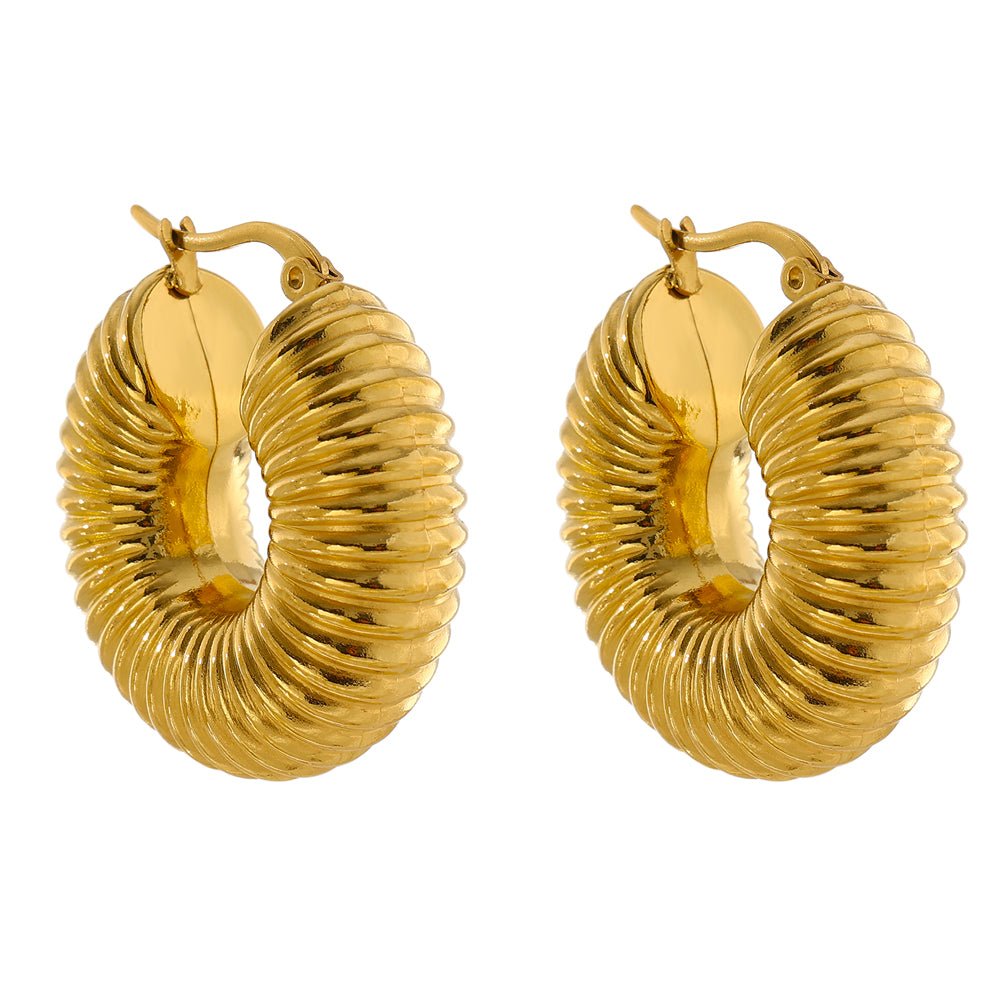 Hoop Bold Ziza Earrings — 18k Gold