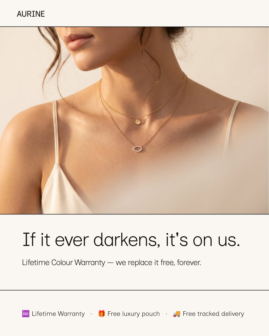 Lifetime Colour Warranty + free luxury pouch