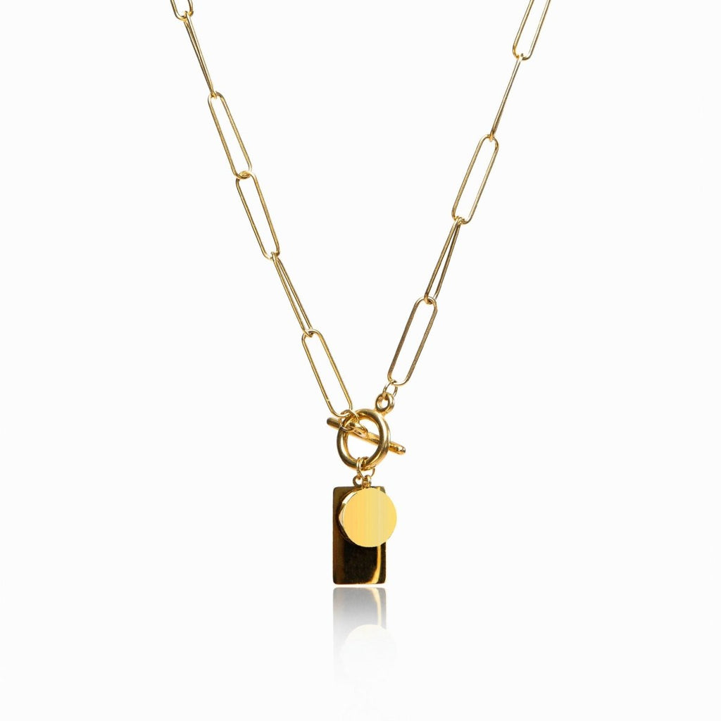 Geométrico Sleek Necklace — 18k Gold