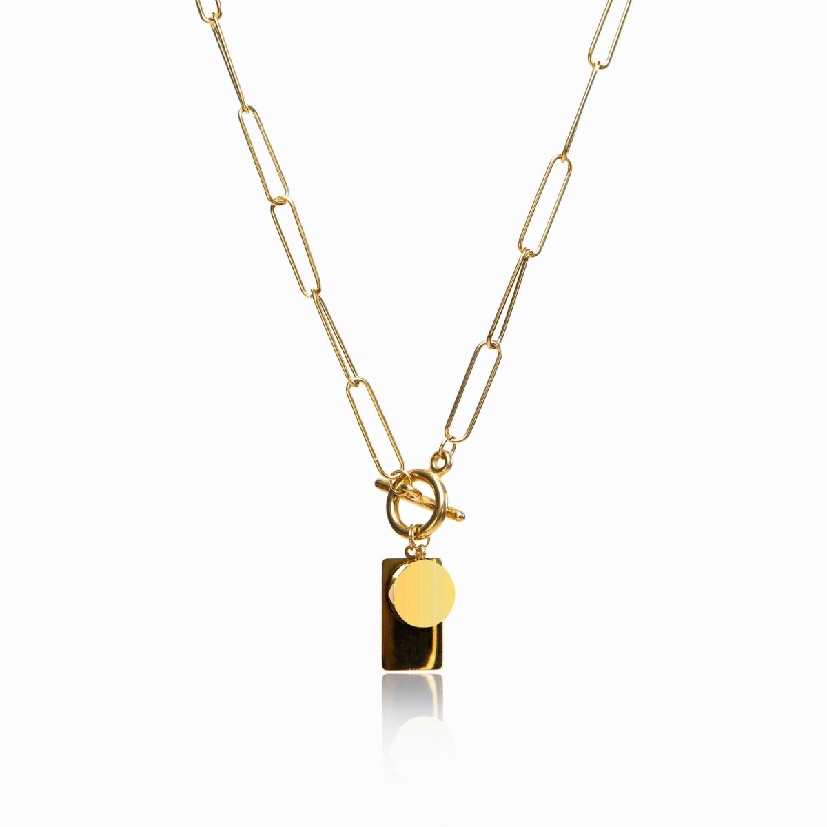 Geométrico Sleek Necklace — 18k Gold