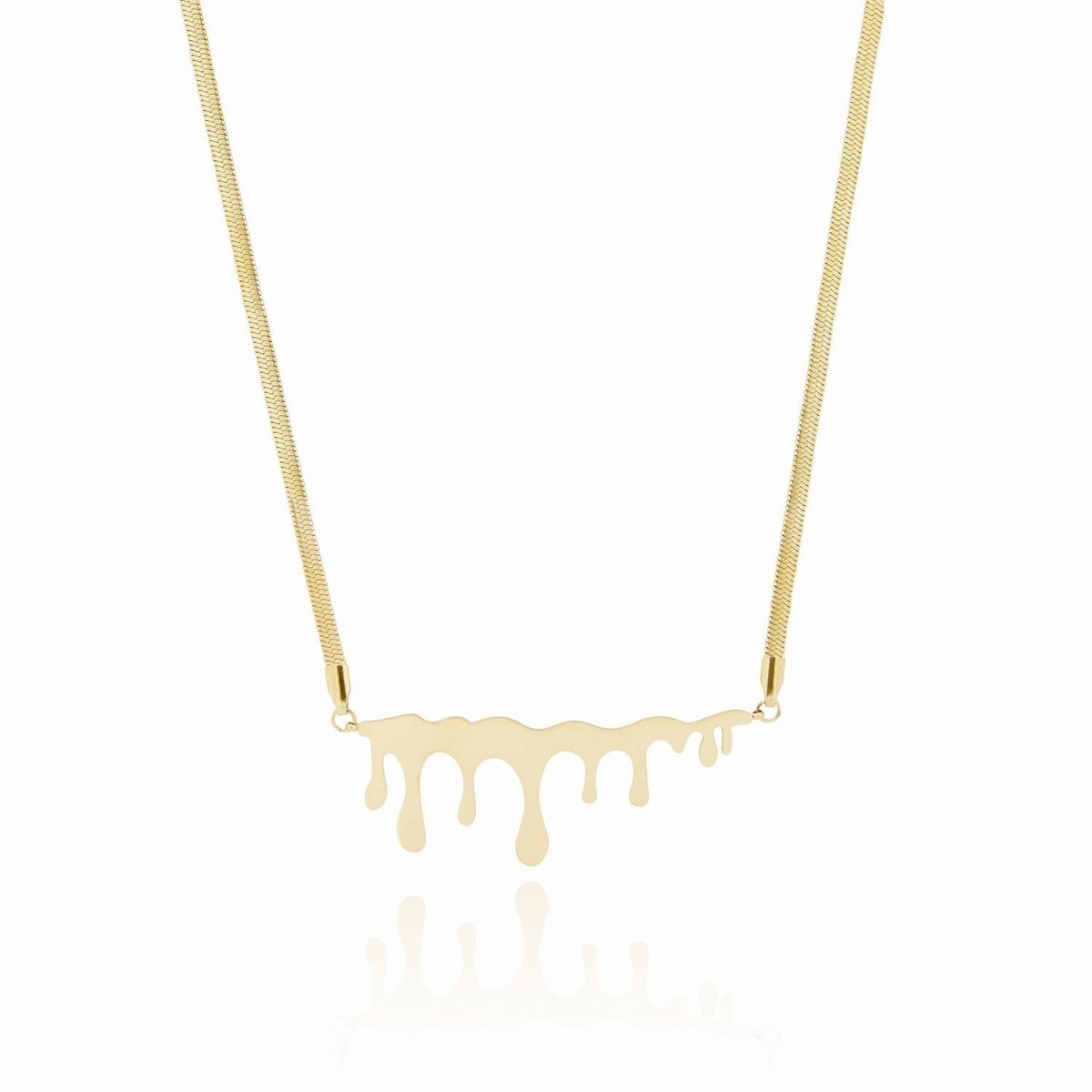 Favo Mel Minimalist Necklace — 18k Gold