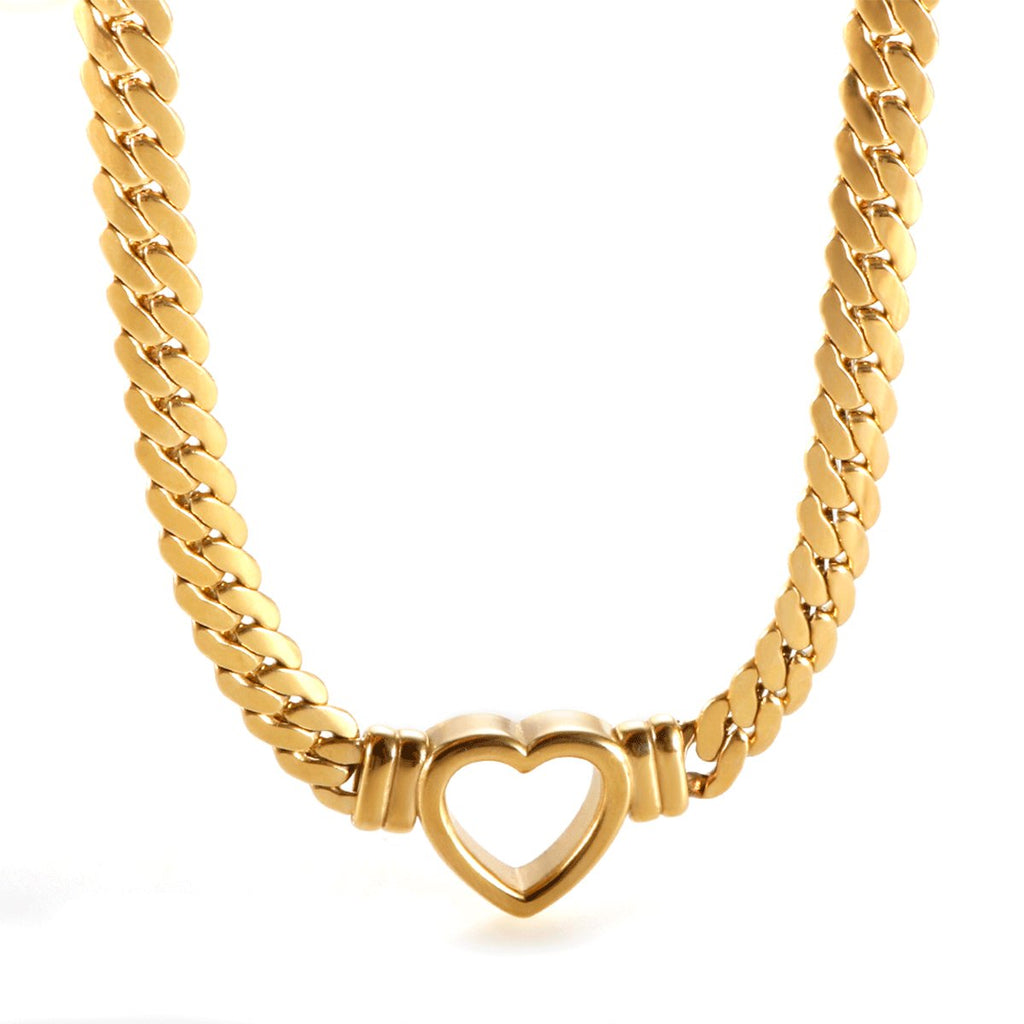 Heart Minimalist Necklace — 18k Gold