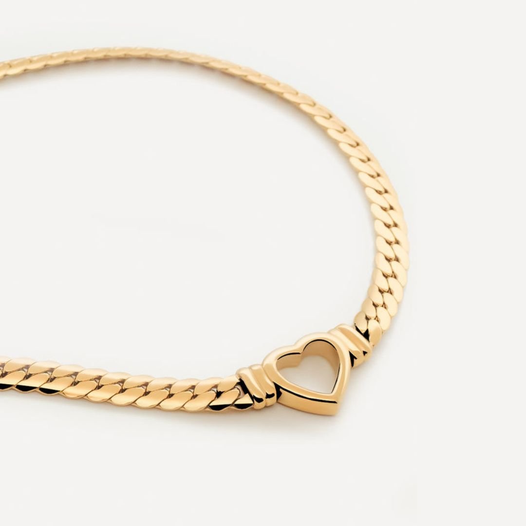 Heart Minimalist Necklace — 18k Gold