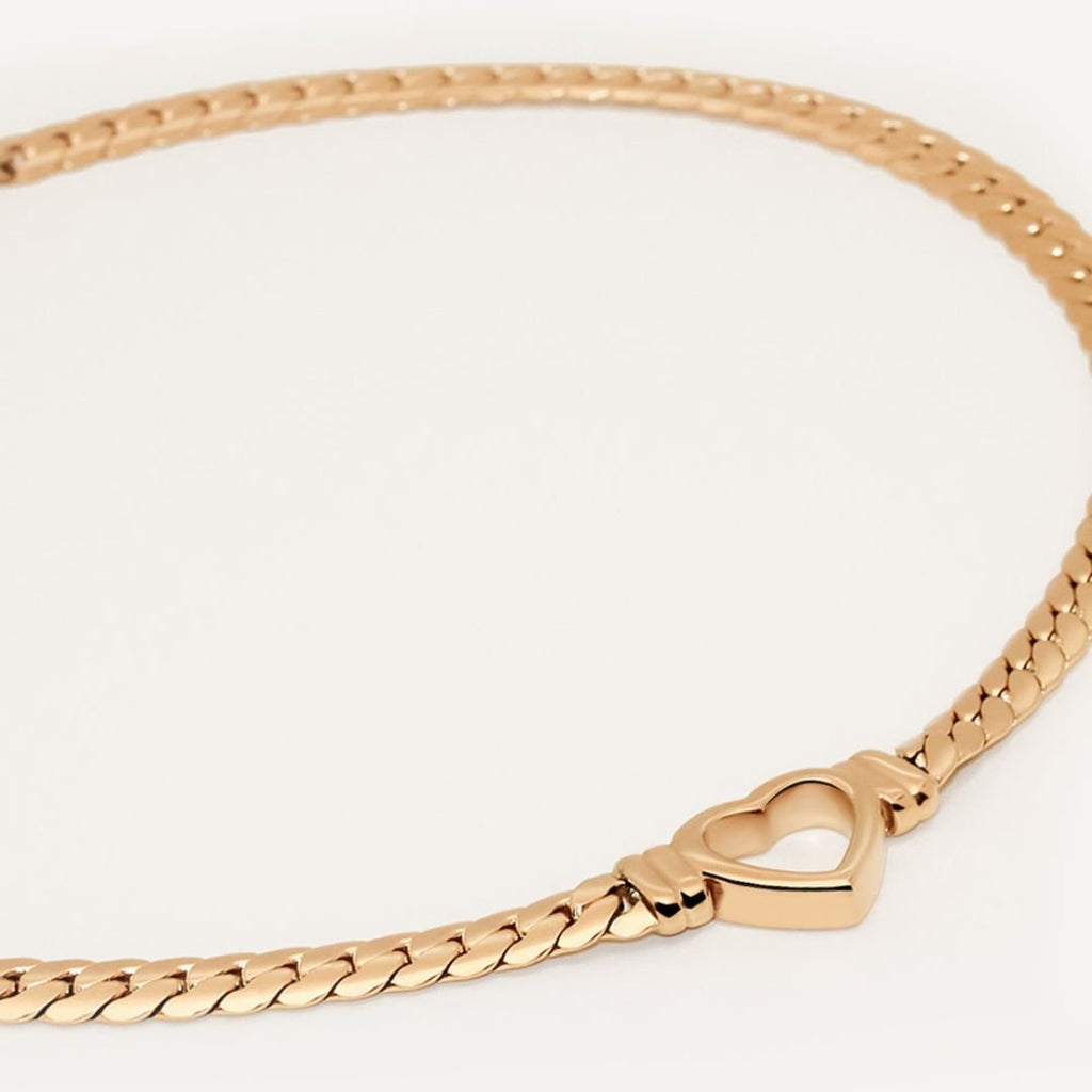 Heart Minimalist Necklace — 18k Gold