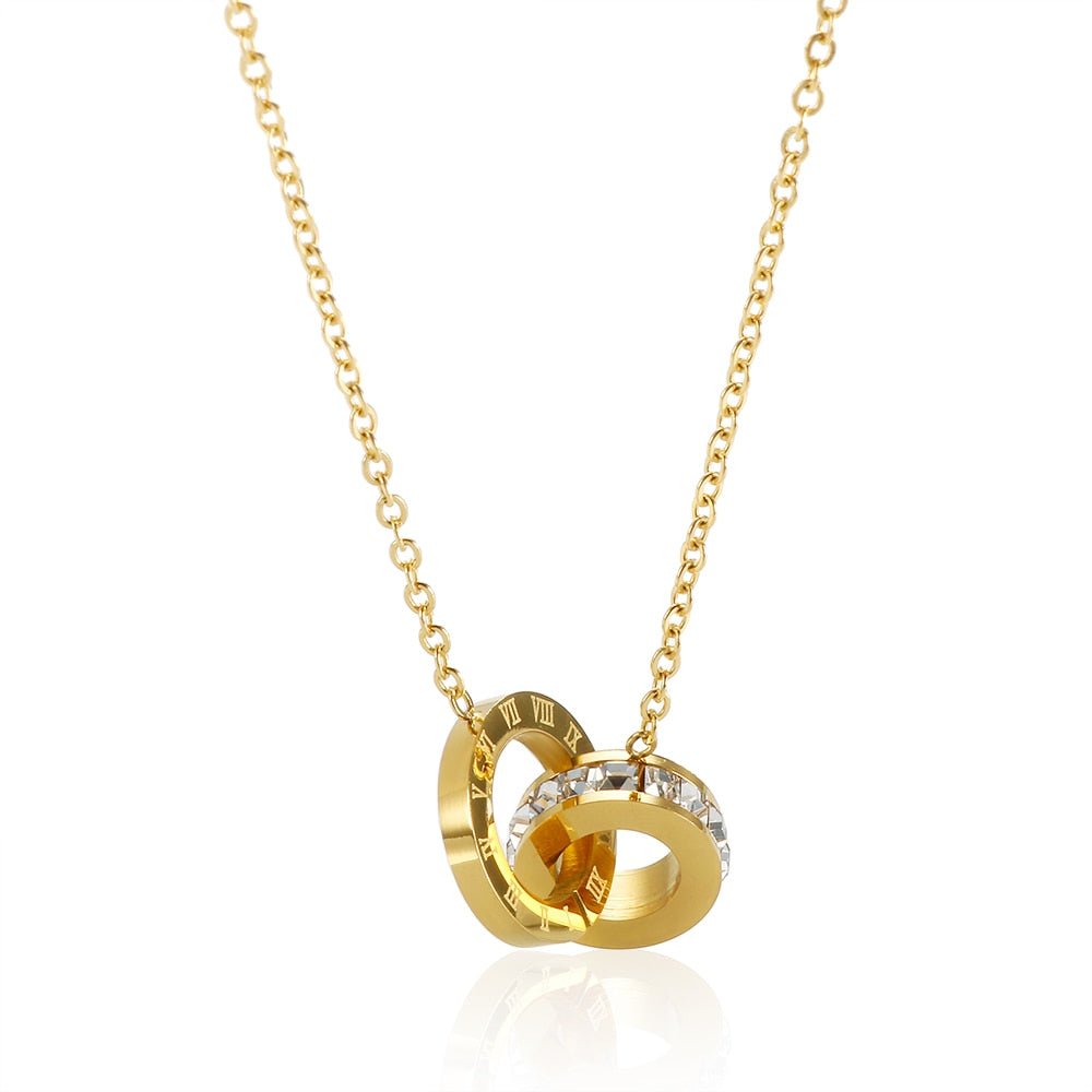 Imperial Stone Crystal Necklace — 18k Gold