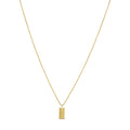 Initial Letter Minimal Necklace — 18k Gold