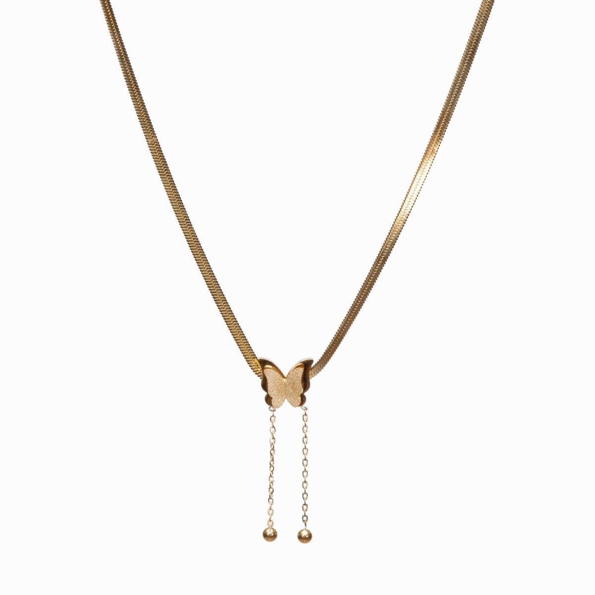 Butterfly Livre Necklace — 18k Gold