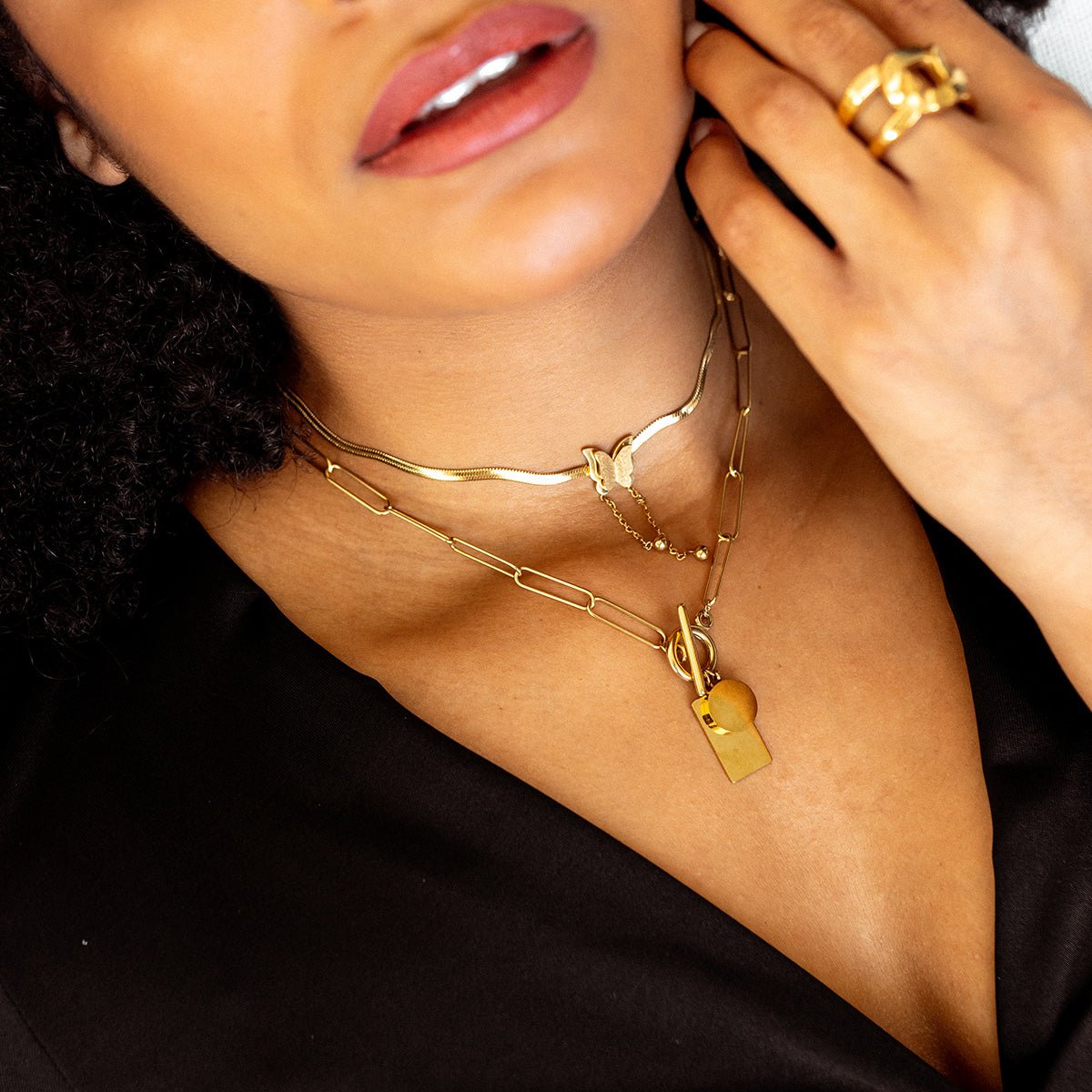 Butterfly Livre Necklace — 18k Gold