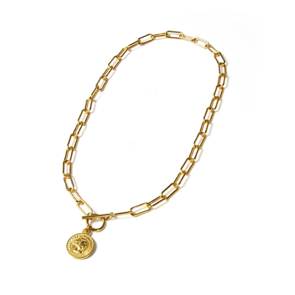 London Cents Necklace — 18k Gold