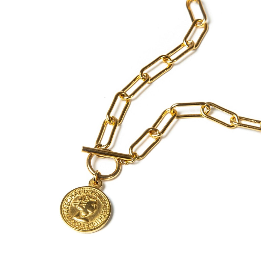 London Cents Necklace — 18k Gold