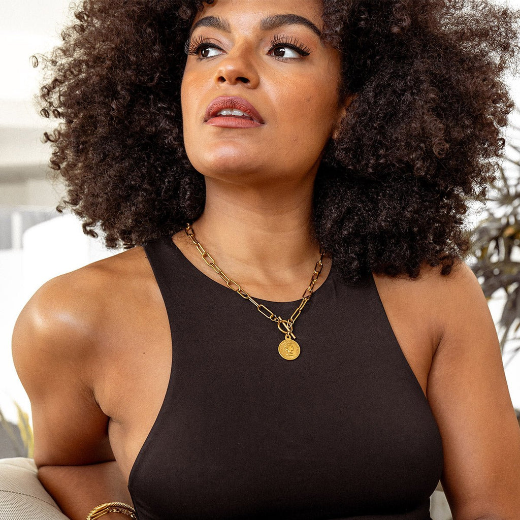 London Cents Necklace — 18k Gold