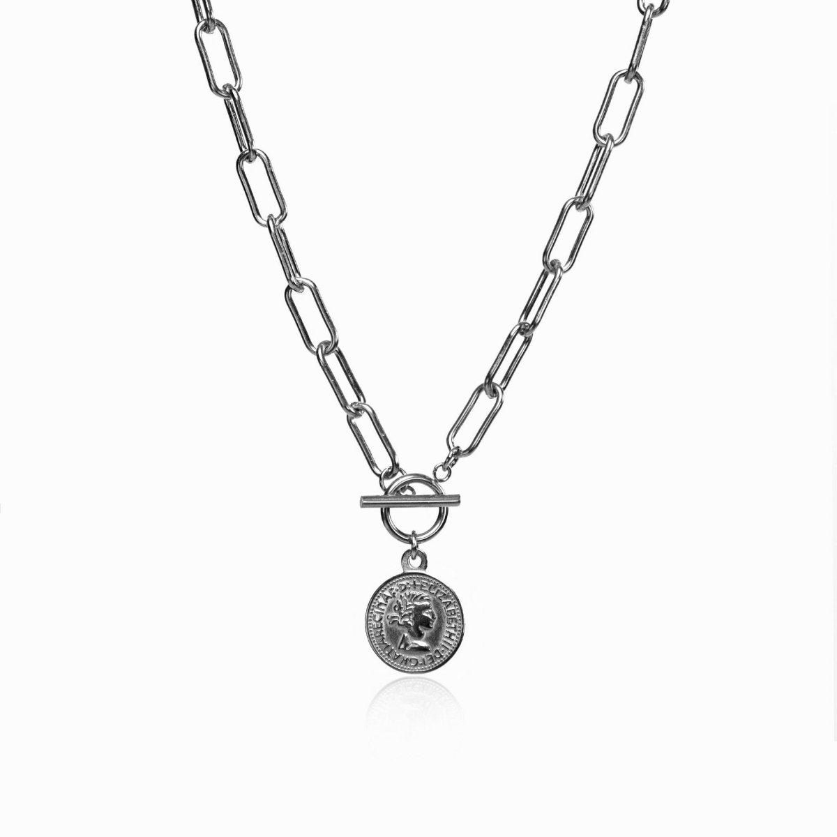 London Cents Necklace — Silver