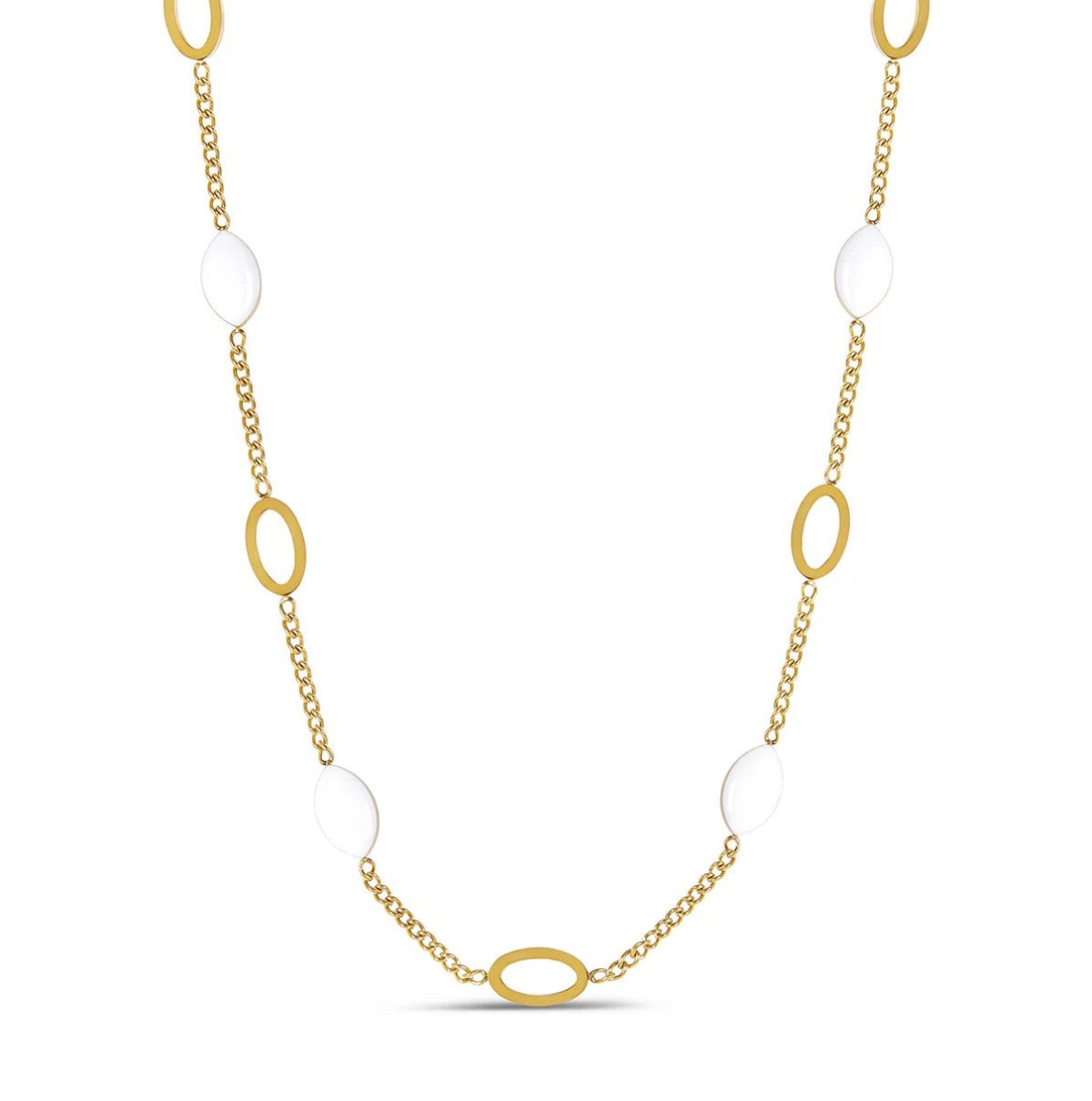 Oval Angellica Necklace — 18k Gold
