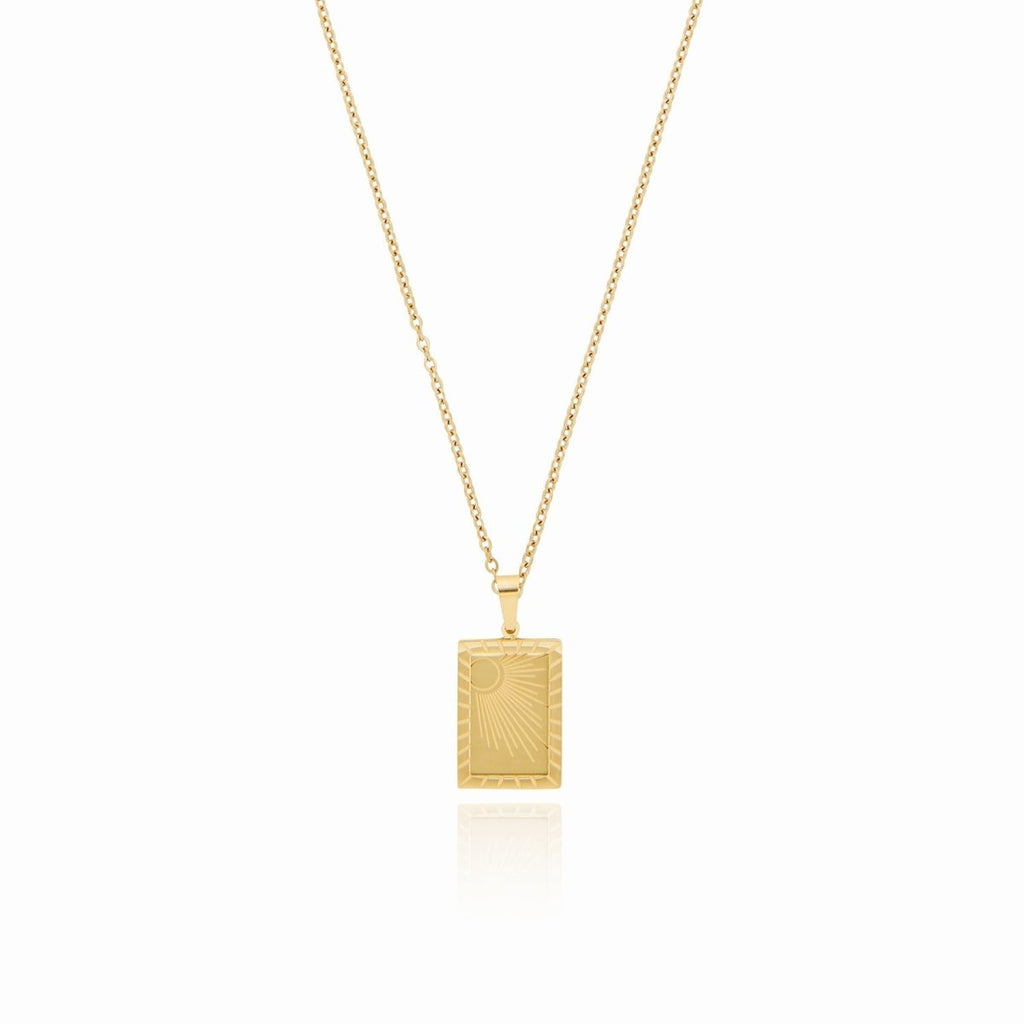 Sunrise Pendant Nascer Sun Necklace — 18k Gold