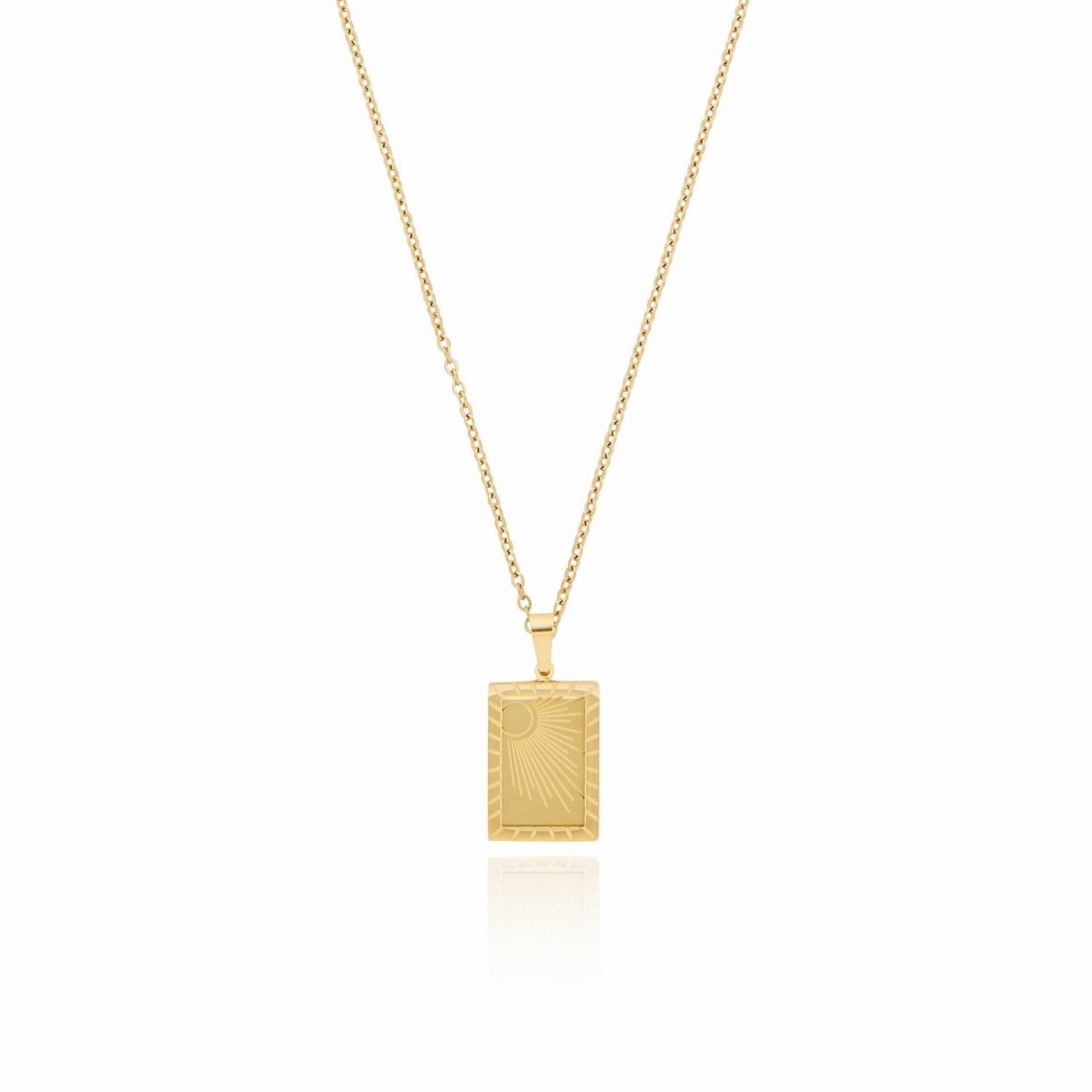 Sunrise Pendant Nascer Sun Necklace — 18k Gold