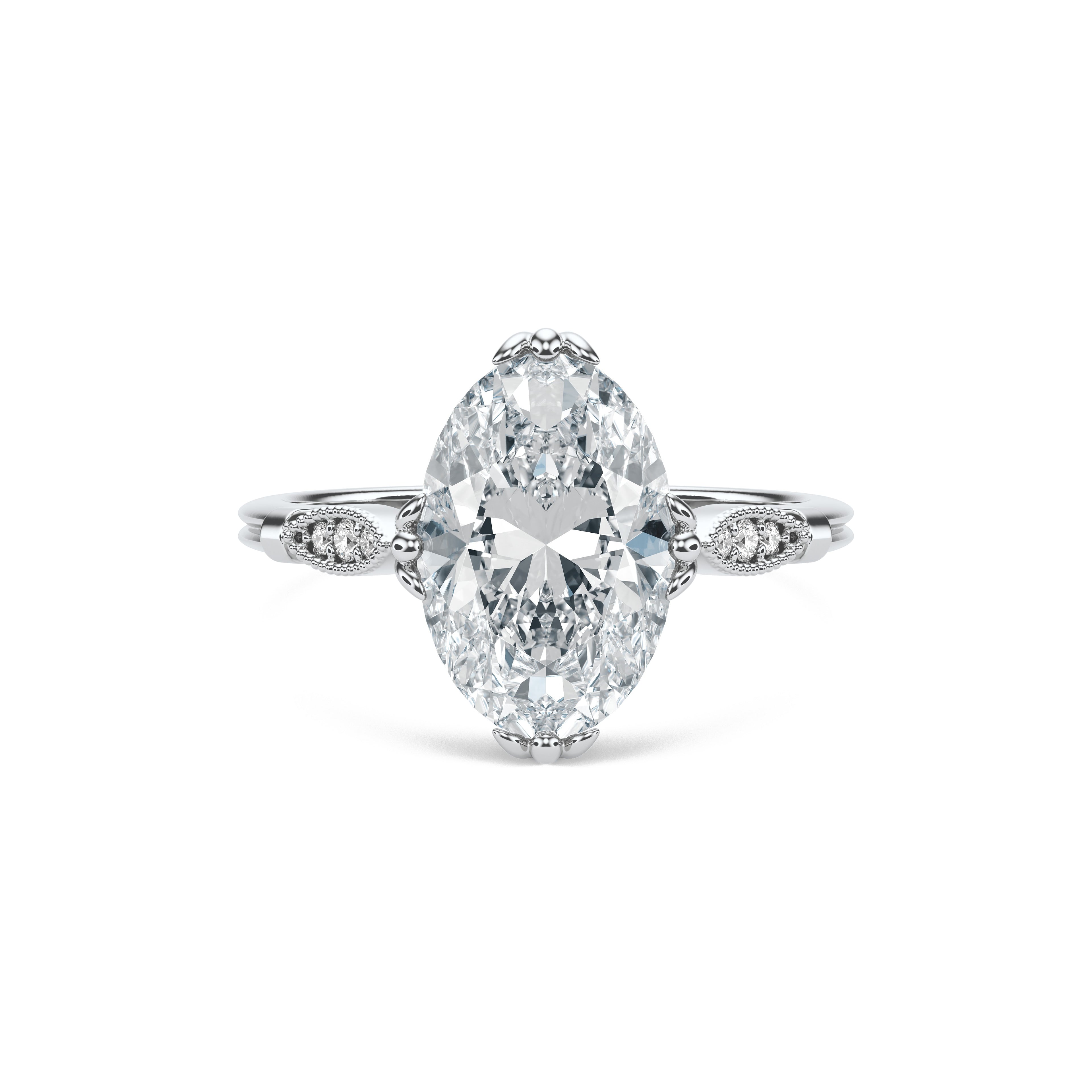 Harlow Solitaire Ring — Silver