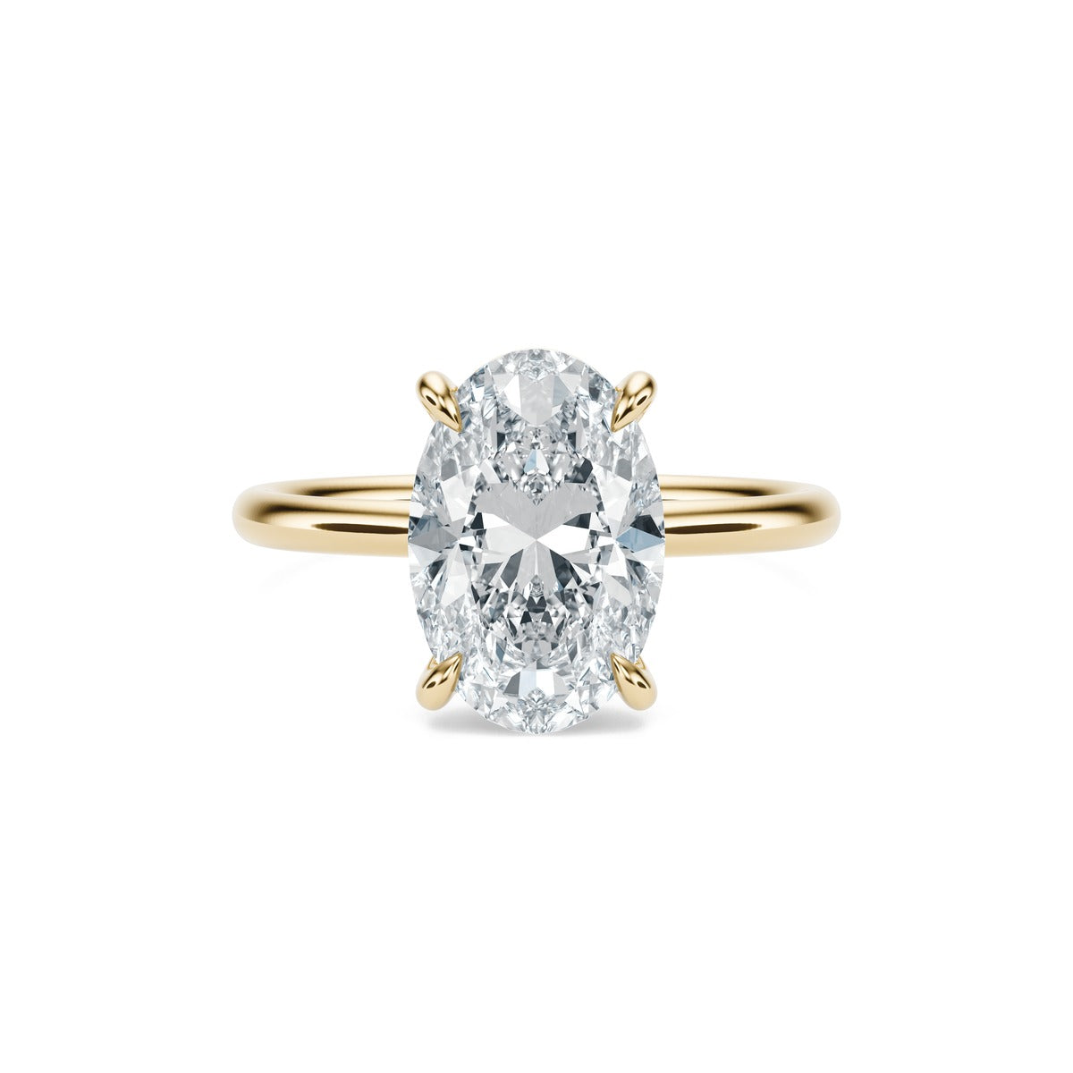Harper Solitaire Ring — Gold