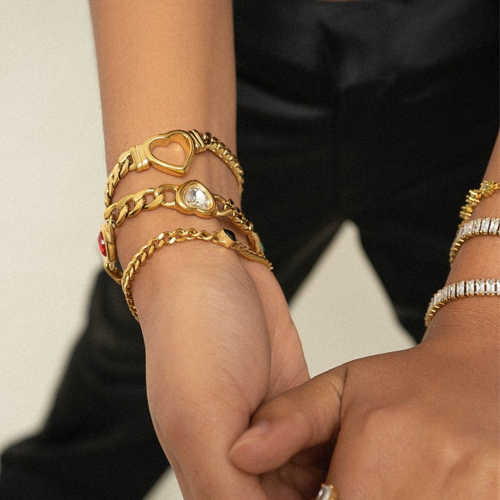 Heart Minimalist Bracelet — Silver