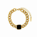 Onyx Bracelet — 18k Gold