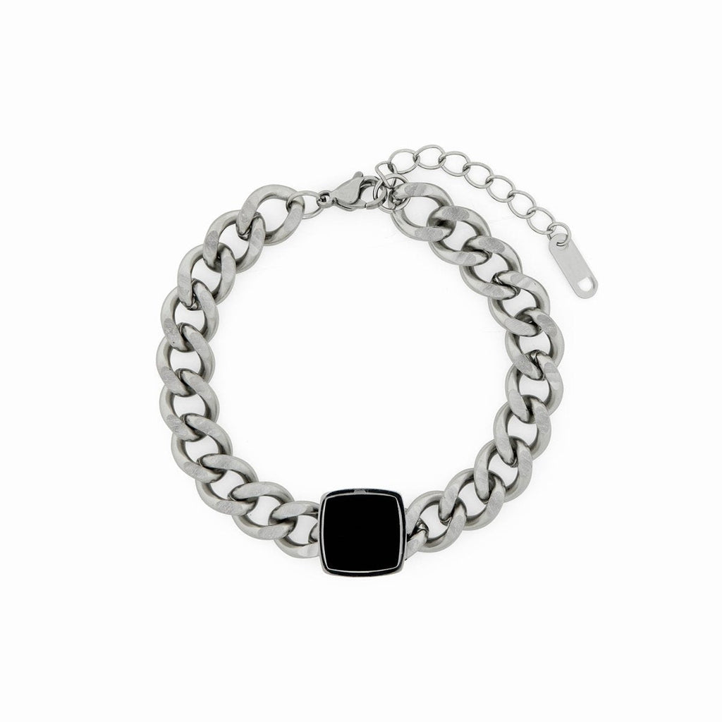 Onyx Bracelet — Silver