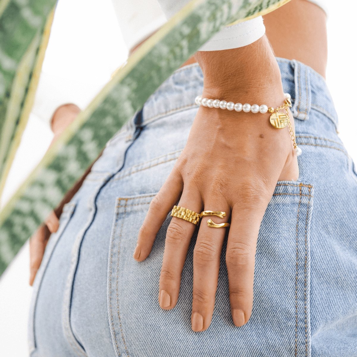 Pearl Charm Bracelet — 18k Gold