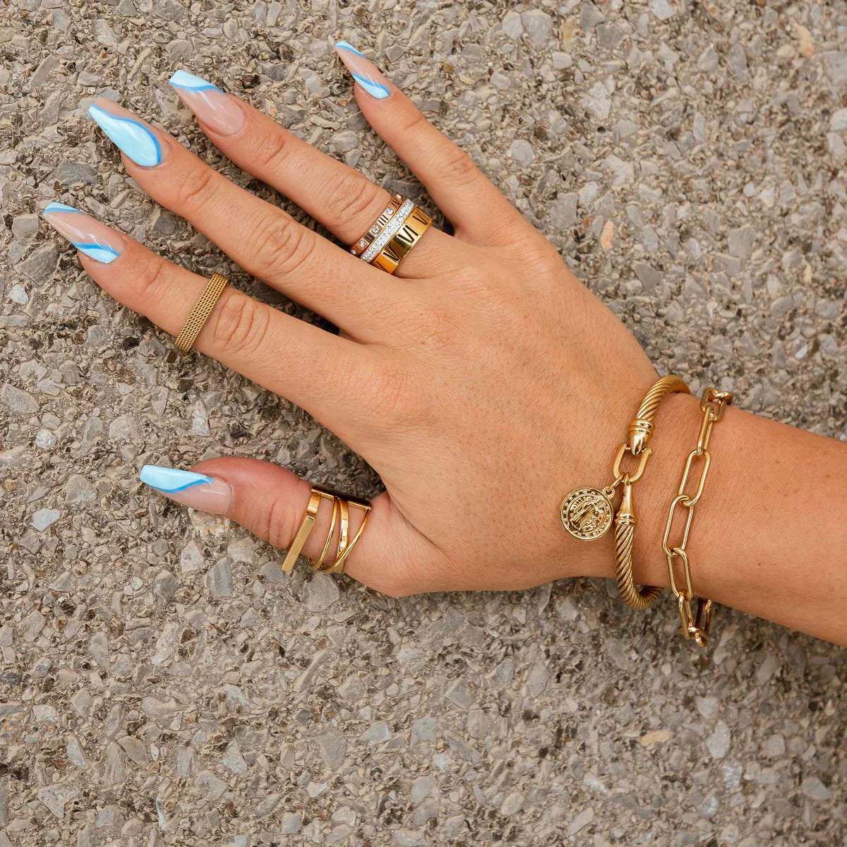 Link Celina Chain Bracelet — 18k Gold