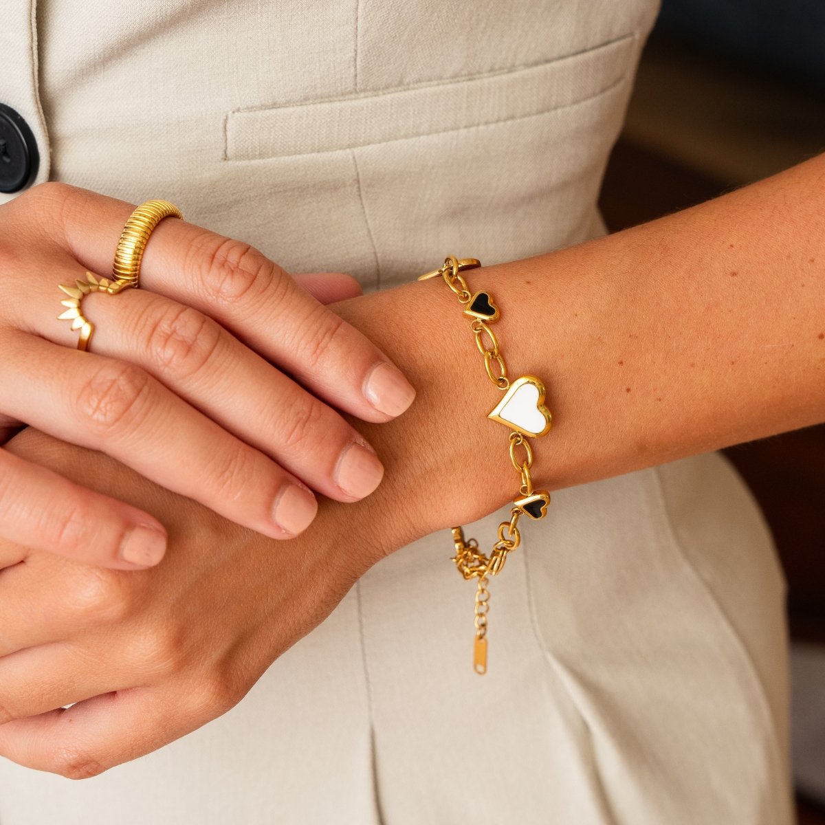 Love Glow Monocromático Bracelet — 18k Gold
