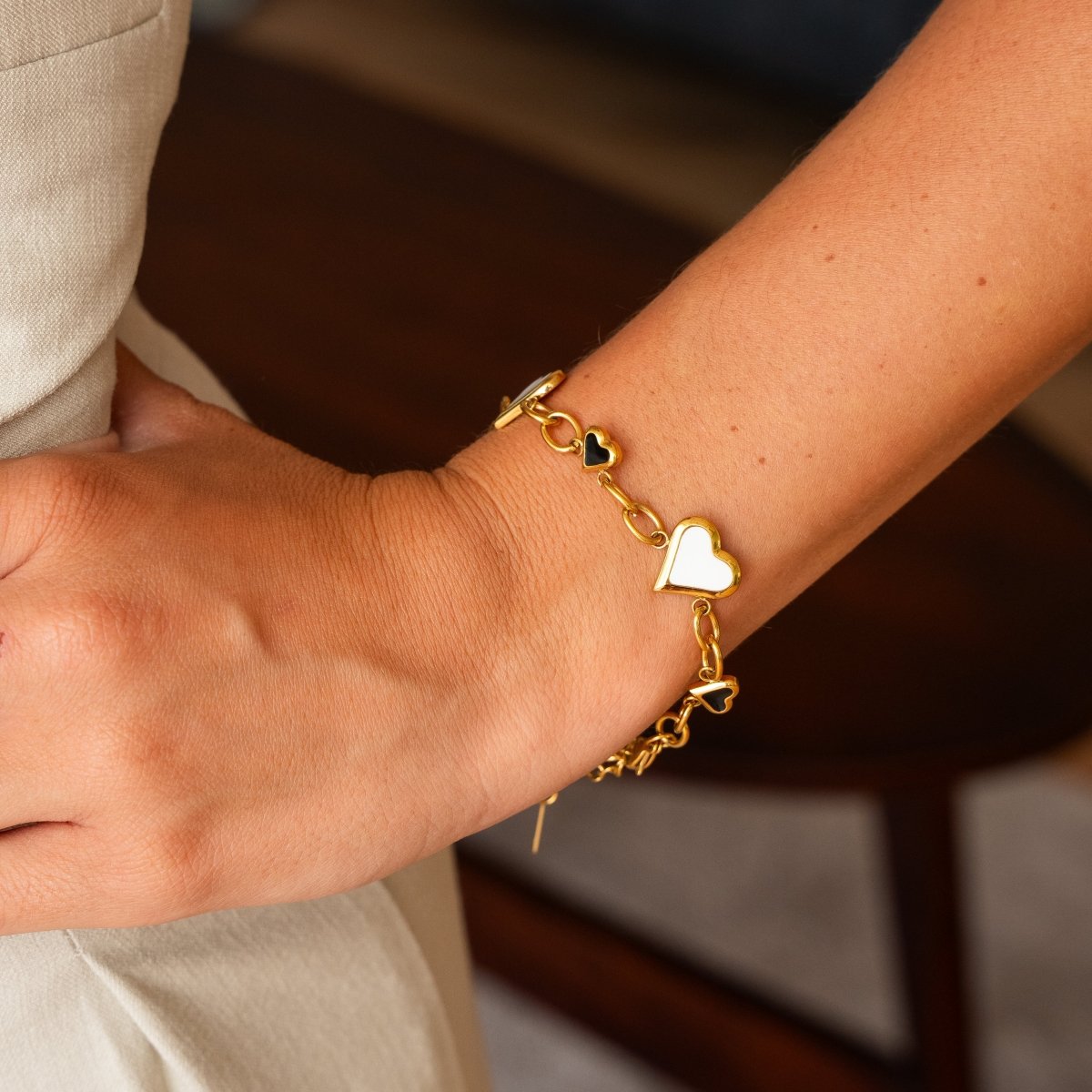 Love Glow Monocromático Bracelet — 18k Gold