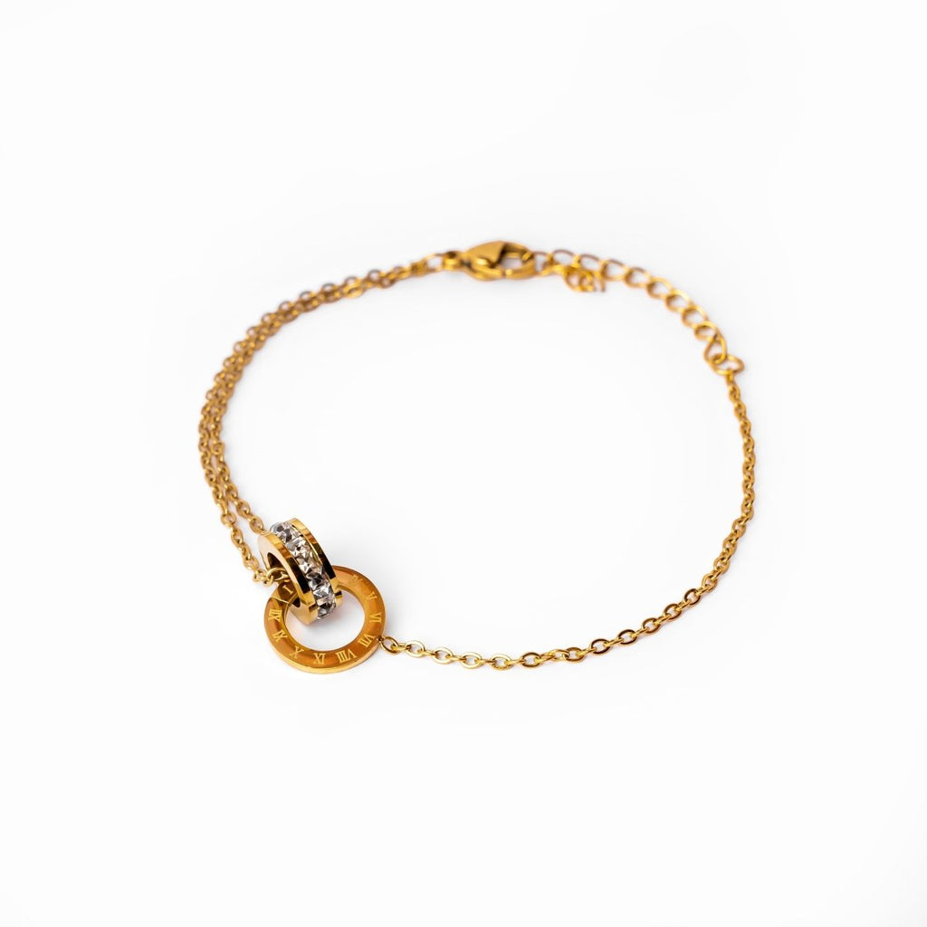 Imperial Stone Crystal Bracelet — 18k Gold