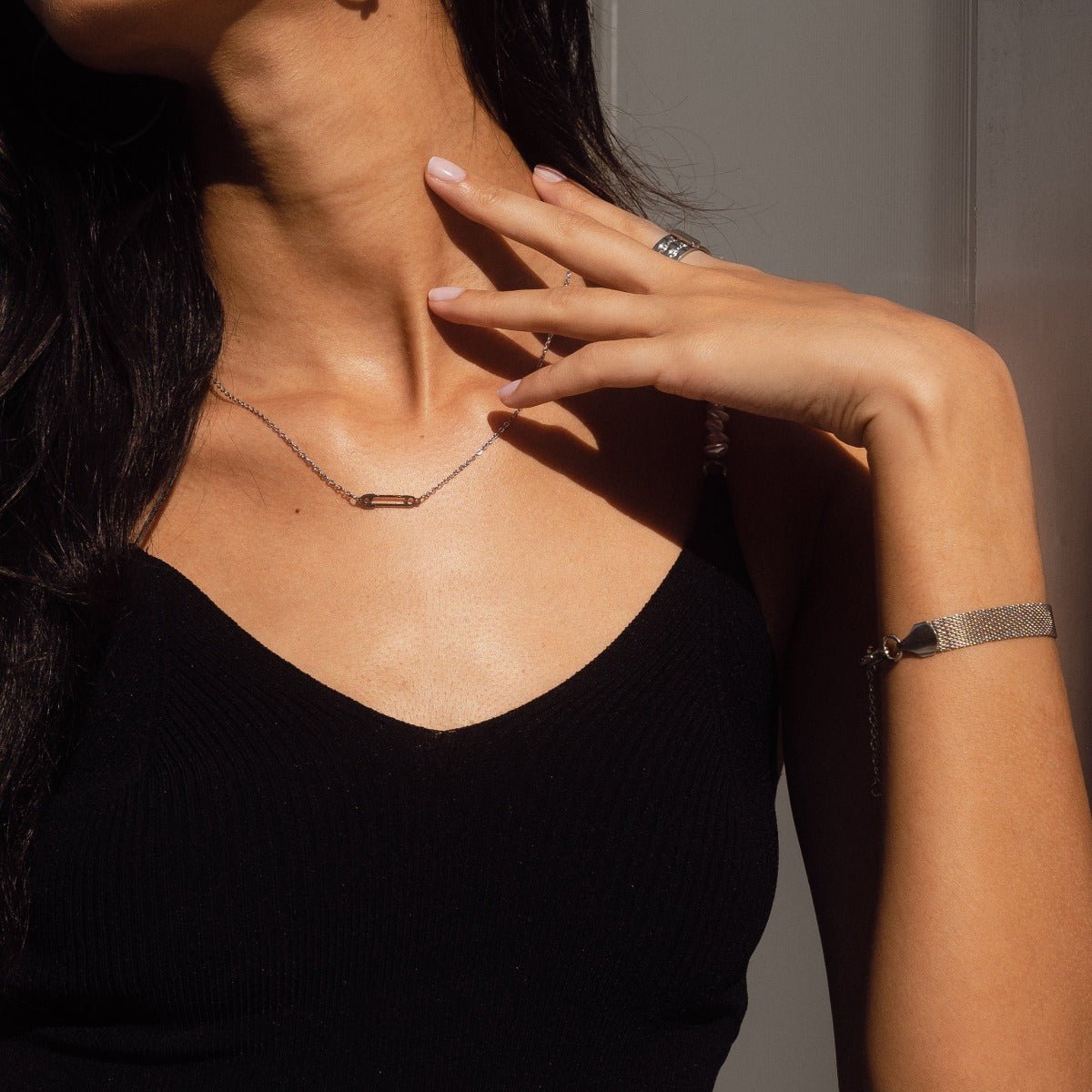 Trama Sleek Bracelet — Silver